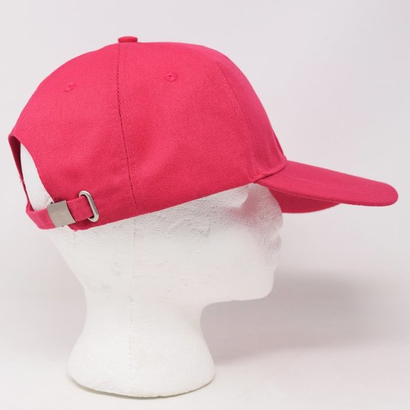 Breast Cancer Awareness Cap Pink Adjustable Strapback Embroidered Ribbon New Hat - Picture 7 of 9